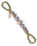 LD Keyfinder Petite Blush Sorbetto featuring pink opal, iridescent opalite, floral artisan bead, and gold ice cream charm