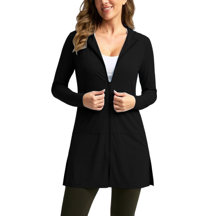 Plus-size Ice-silk Sun-protective Clothing For Women Thin Breathable And UV-blocking by Ricaloux
