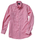 POPLIN BUTTON DOWN SPORT SHIRT - PINK