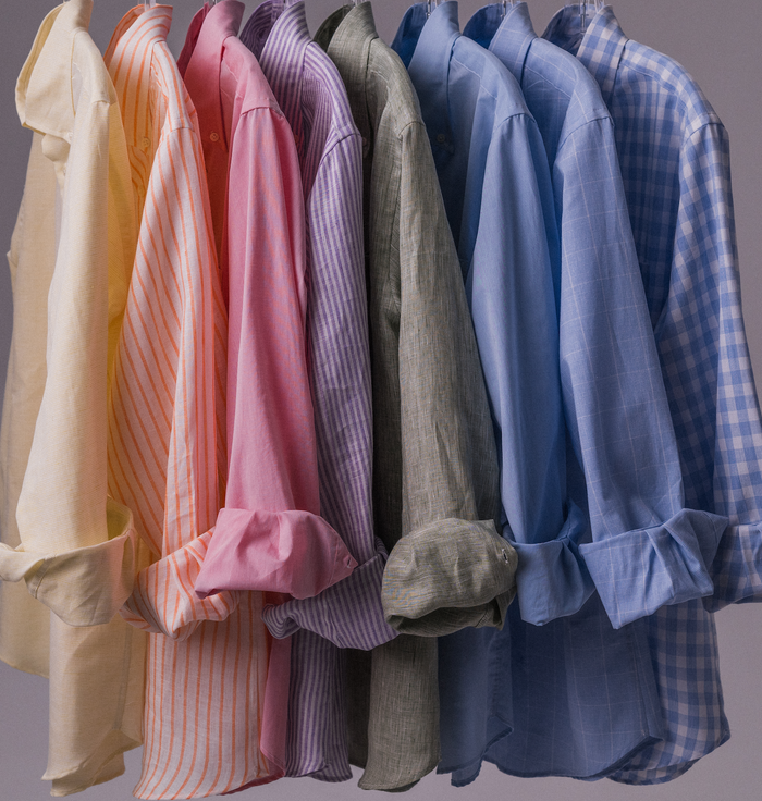 POPLIN BUTTON DOWN SPORT SHIRT - PINK