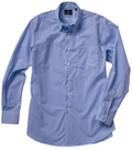 POPLIN BUTTON DOWN SPORT SHIRT - SKY BLUE
