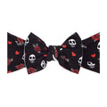 Soft Printed Nylon Headband One Size: skull n rose-Baby Bling Bows