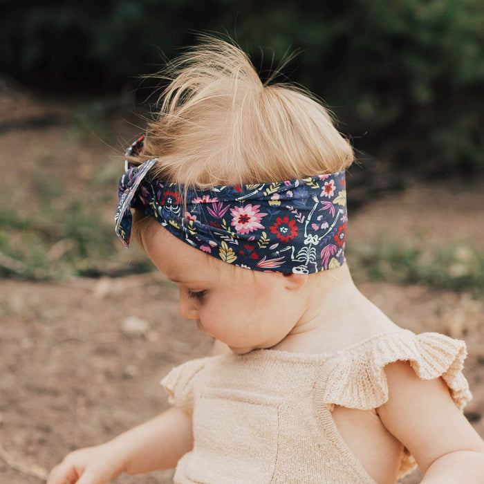 Soft Printed Nylon Headband KNOT One Size: dancing skeleton-Baby Bling Bows