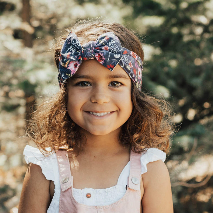 Soft Printed Nylon Headband KNOT One Size: dancing skeleton-Baby Bling Bows