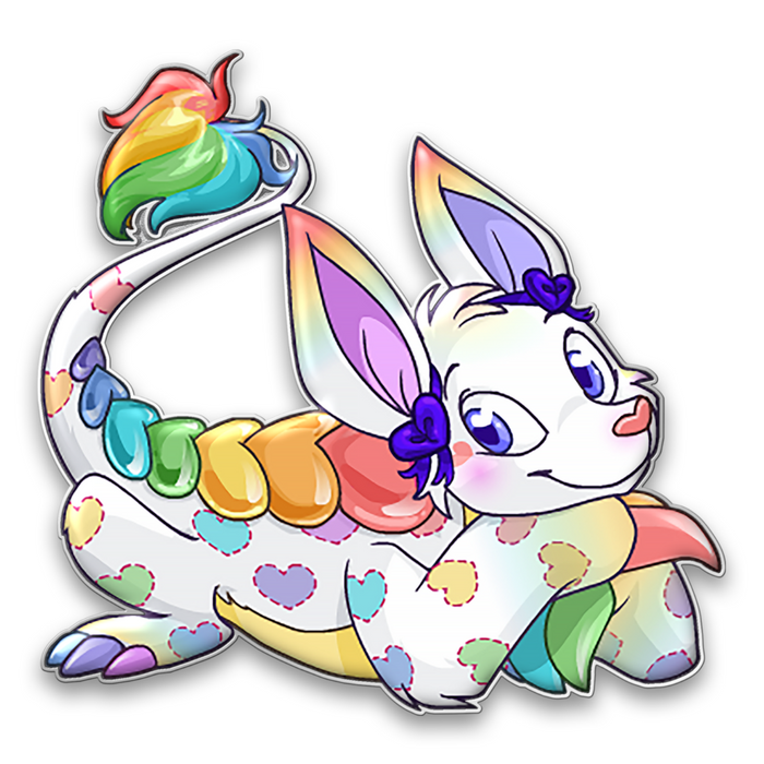 Prismatic Bori Pride Pin, Neopets