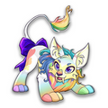 Prismatic Varwolf Pride Pin, Neopets *BACK-ORDER*