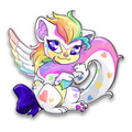Prismatic Xweetok Pride Pin, Neopets