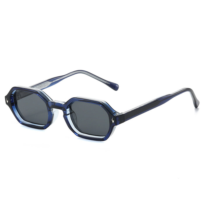 Conventional / Blue Frame Black And Grey Lens