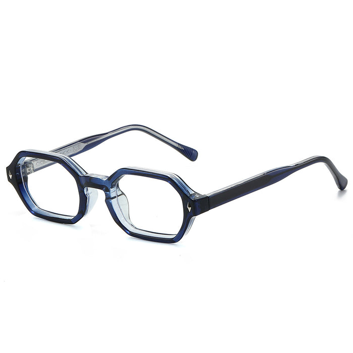Conventional / Blue Frame Transparent Lens