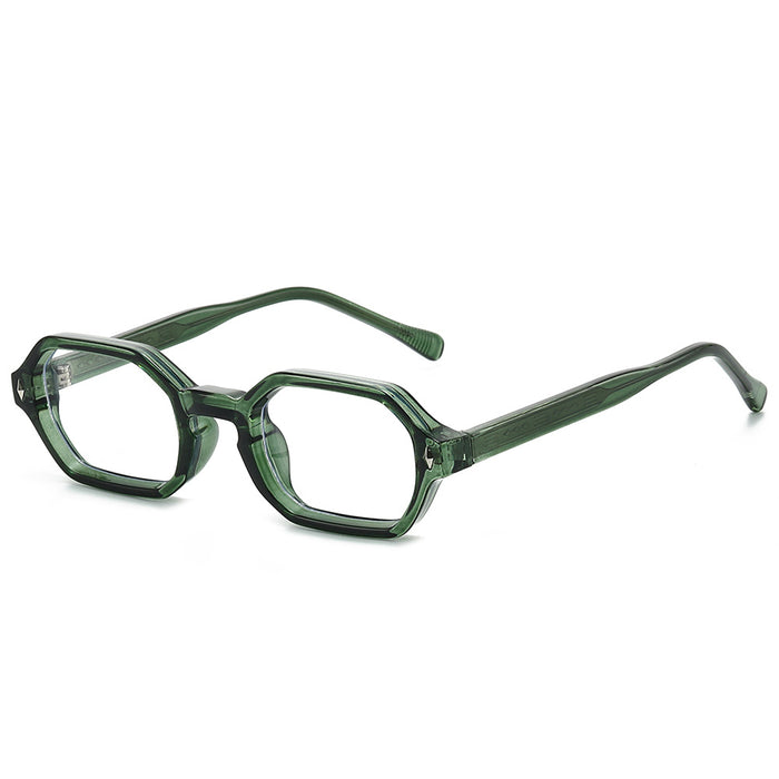 Conventional / Green Frame Transparent Lens
