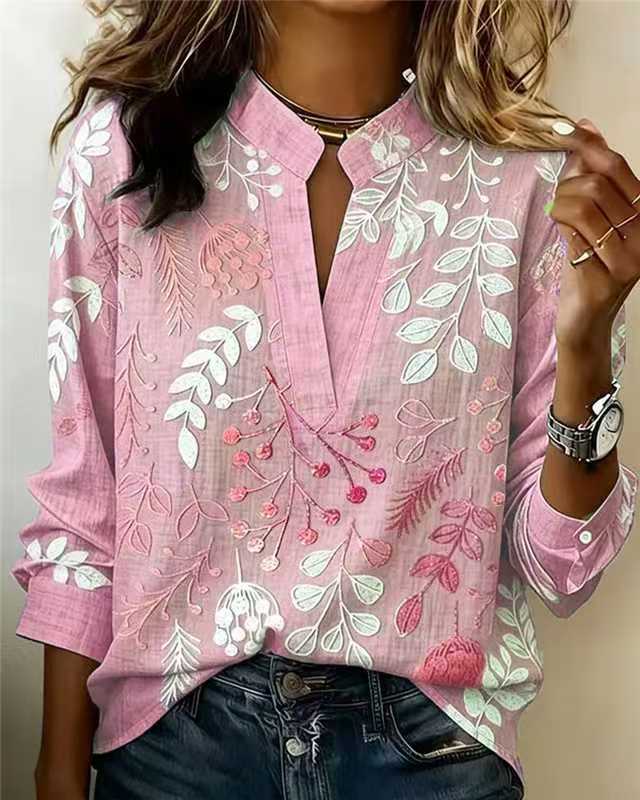 Pullover Versatile Spring Summer Long-sleeve Blouse Top – Premium 0 | RICALOUX