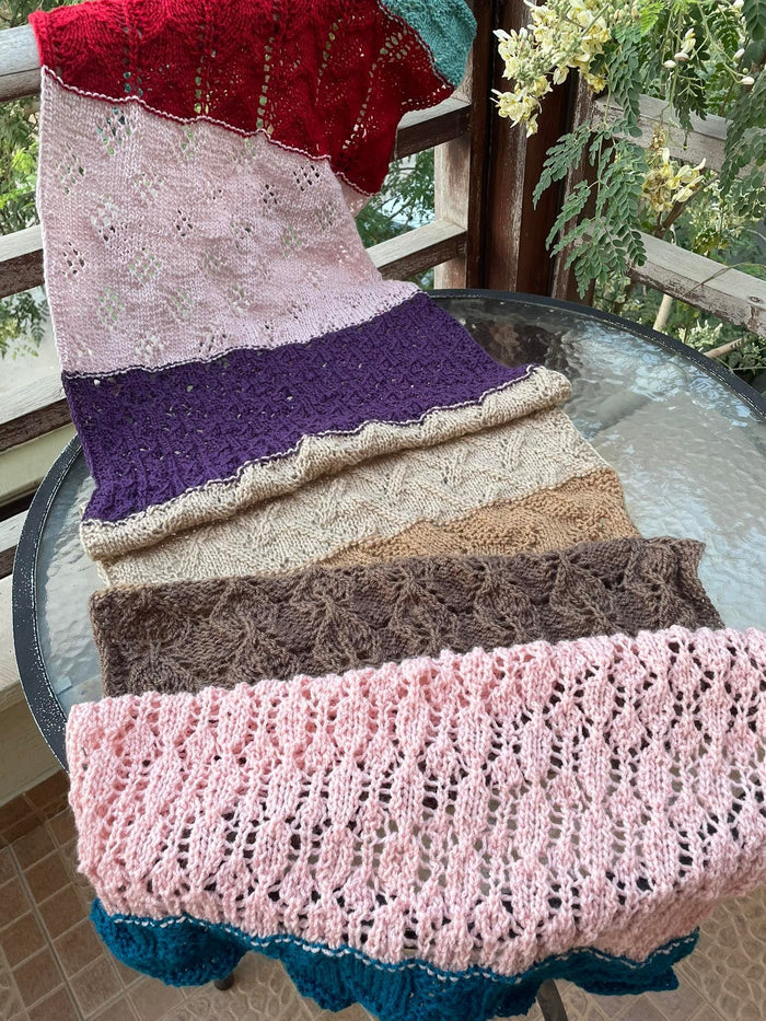 Kamalkknits Recorded Zoom Class: Nau Rattan Shawl Class