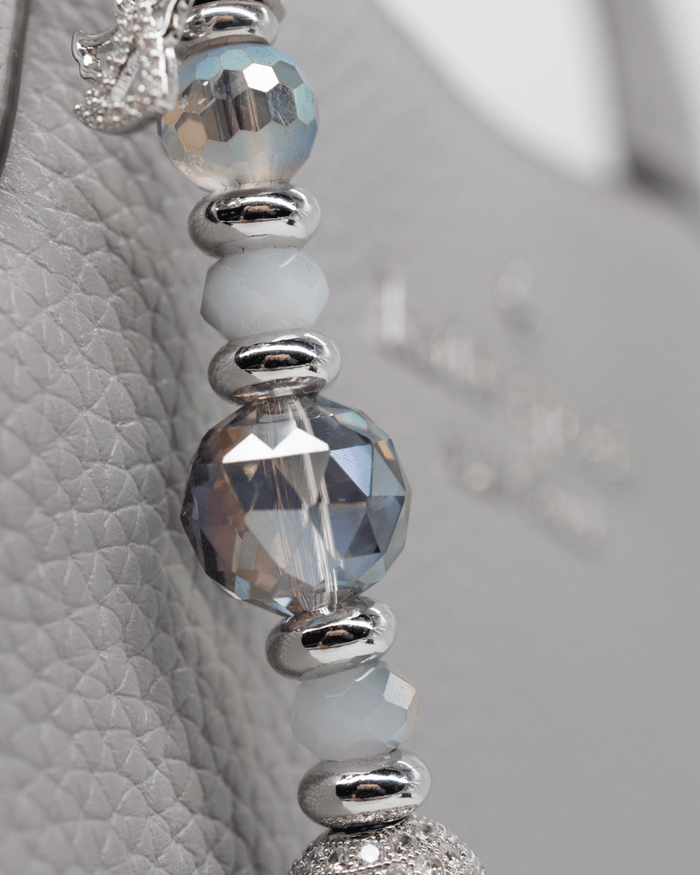 Electroplated faceted glass beads