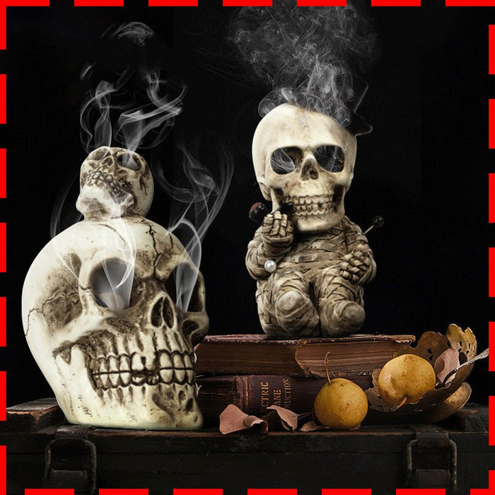 Resin Crafts Halloween Decorations Home Skull Aromatherapy Home Decor - RICALOUX