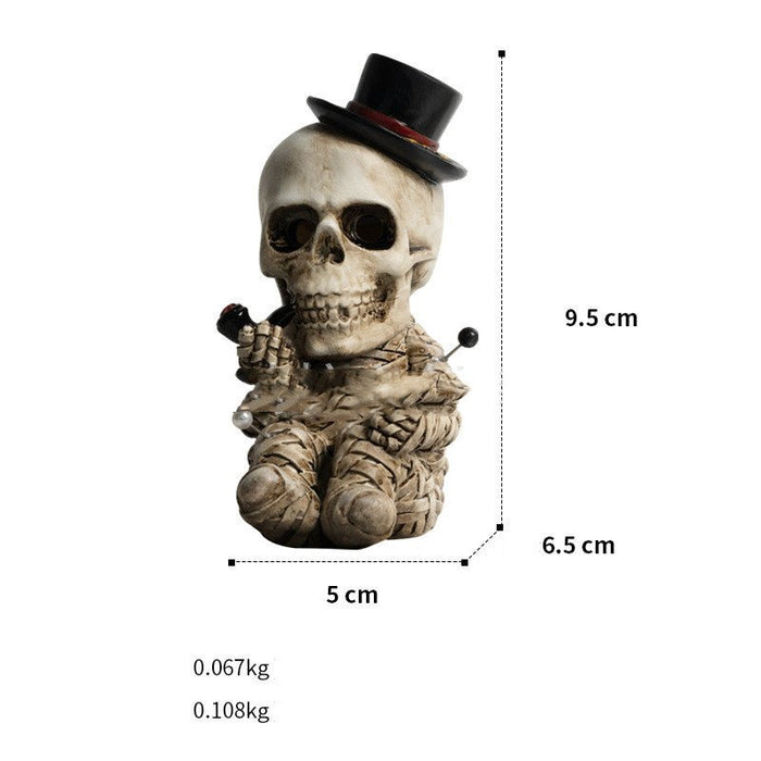 Resin Crafts Halloween Decorations Home Skull Aromatherapy Home Decor - RICALOUX