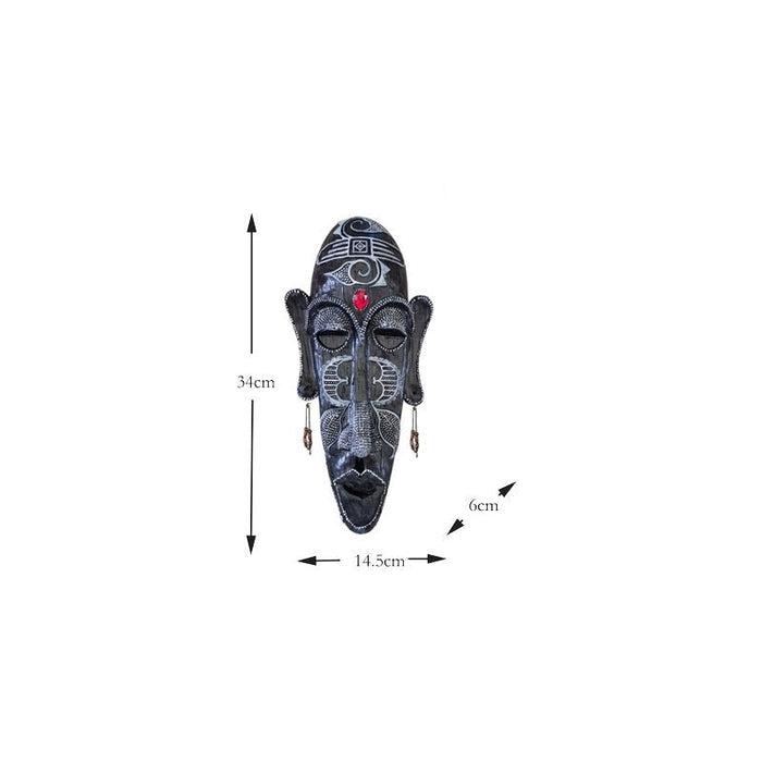 Resin Tribal Mask Home Decor - RICALOUX