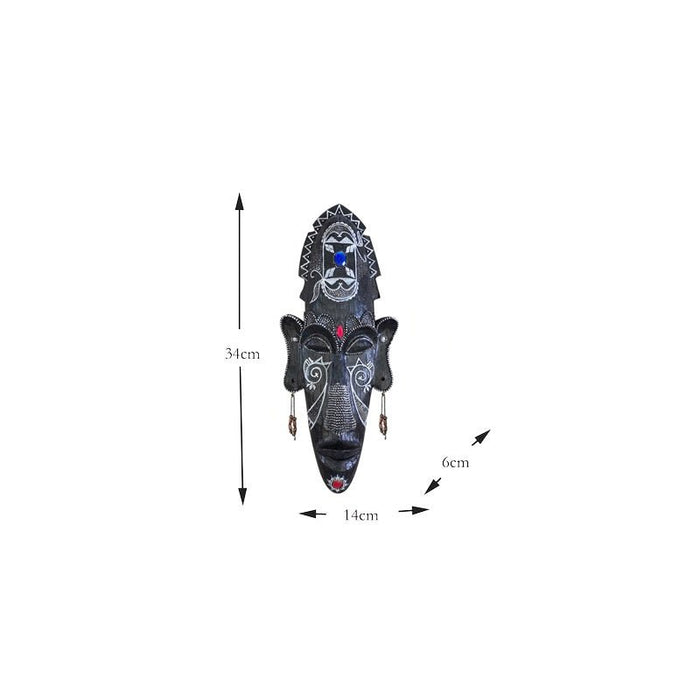 Resin Tribal Mask Home Decor - RICALOUX