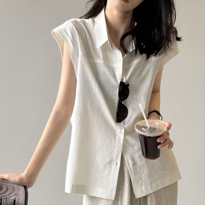 Retro Style Artistic Cardigan With A Polo Collar And Casual Bishop Sleeve by Ricaloux