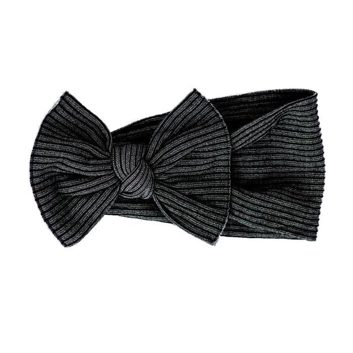 RIBBED KNOT: black/charcoal
