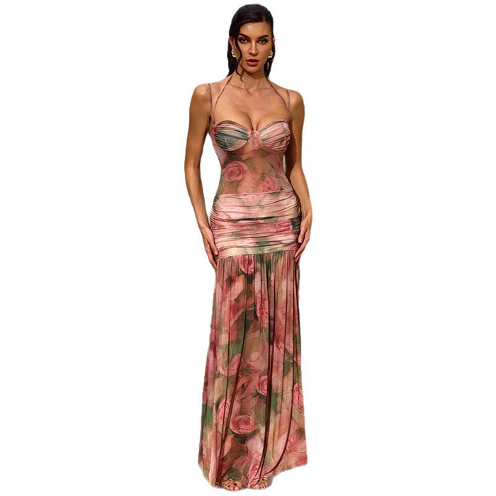 Sexy Strap A-Style New Womens Low-Cut Slim-Fit Dress by Ricaloux