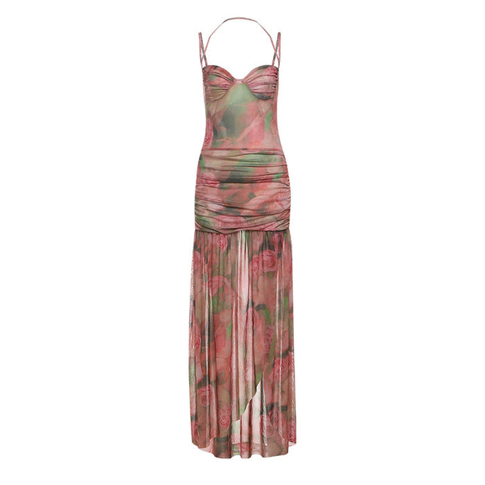 Sexy Strap A-Style New Womens Low-Cut Slim-Fit Dress by Ricaloux