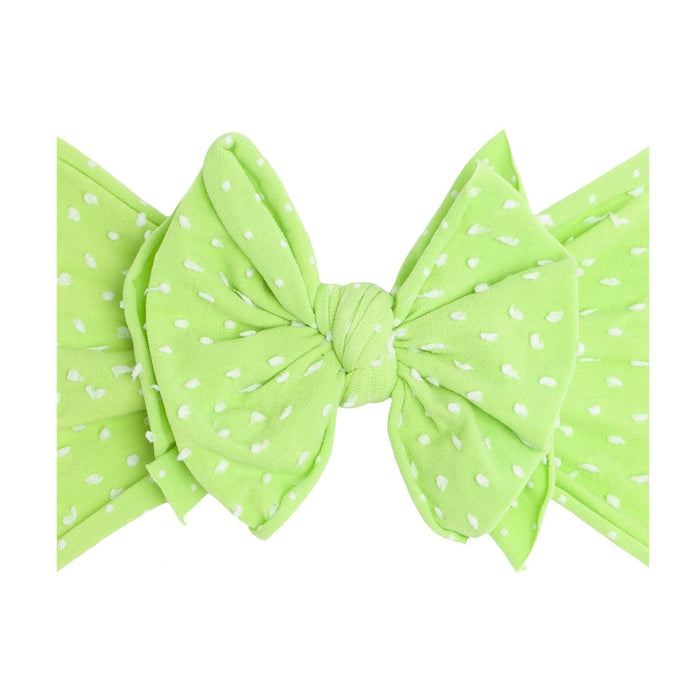 Soft Nylon/Spandex Dot Pattern Headband SHAB-BOW-LOUS One Size: tomatillo dot-Baby Bling Bows