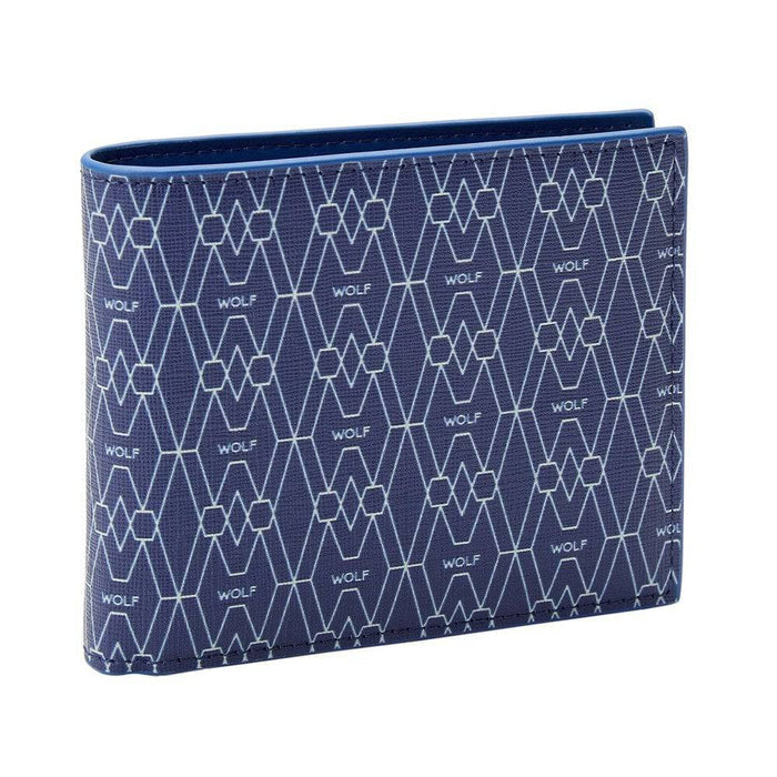WOLF 1834 Signature Billfold And Coin Blue Recycled Wallet - Berry's Jewellers