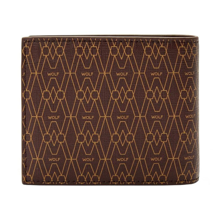WOLF 1834 Signature Billfold And Coin Brown Recycled Wallet - Berry's Jewellers