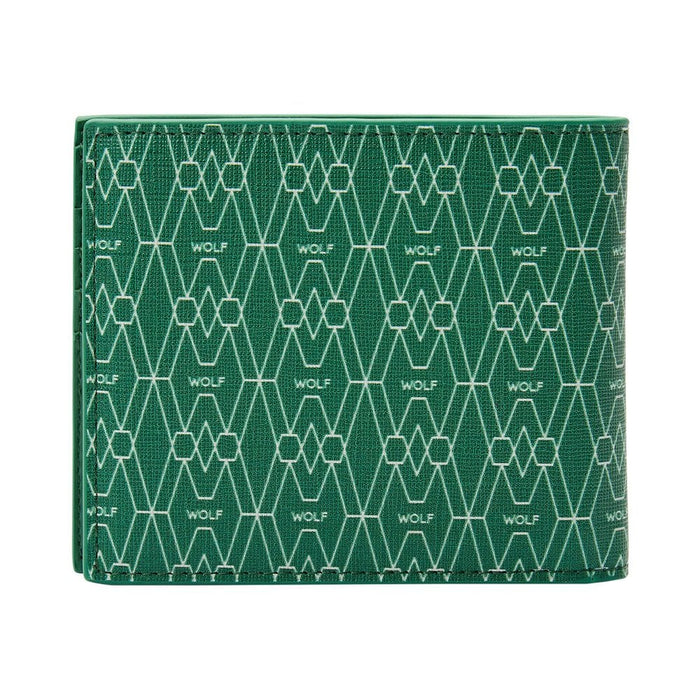 WOLF 1834 Signature Billfold And Coin Green Recycled Wallet - Berry's Jewellers
