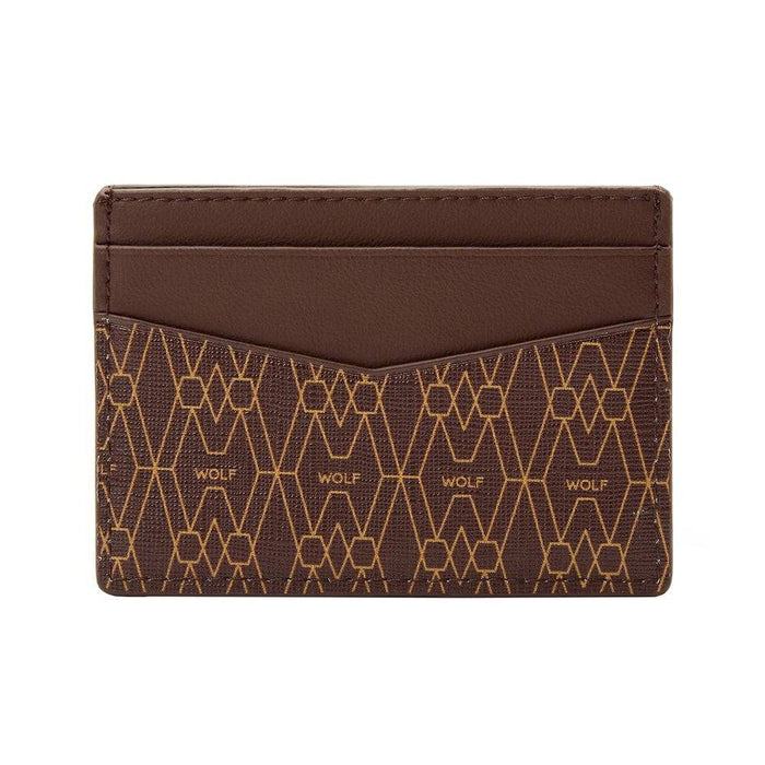 WOLF 1834 Signature Collection Brown Recycled Card Holder - Berry's Jewellers