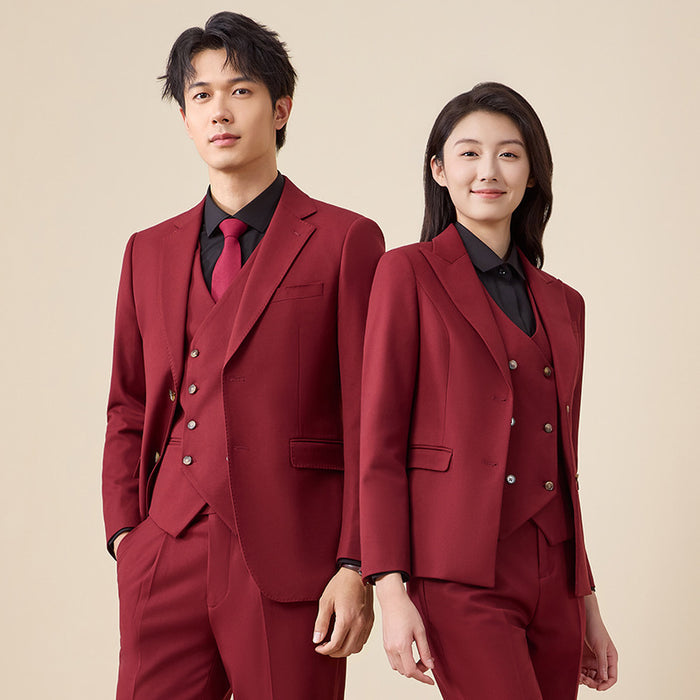 Slim-fit Elegant Hotel Manager's Work Uniform Two-piece Suit Jacket And Trousers – Premium 0 | RICALOUX