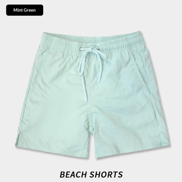 Solid-color Casual Breathable Quick-drying Straight-leg Mens Beach Shorts – Premium 0 | RICALOUX