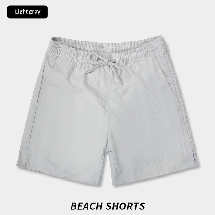 Solid-color Casual Breathable Quick-drying Straight-leg Mens Beach Shorts – Premium 0 | RICALOUX