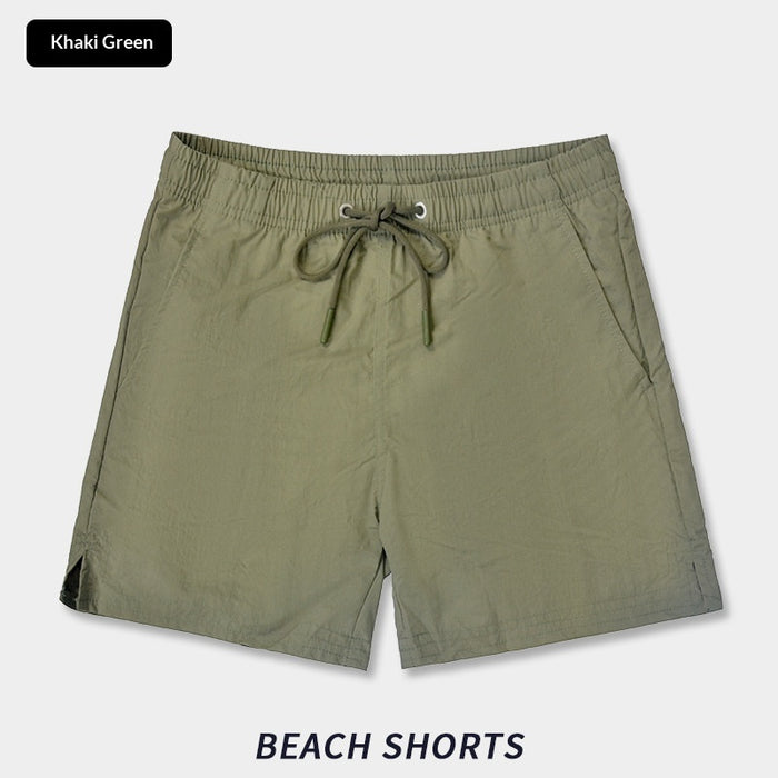 Solid-color Casual Breathable Quick-drying Straight-leg Mens Beach Shorts – Premium 0 | RICALOUX