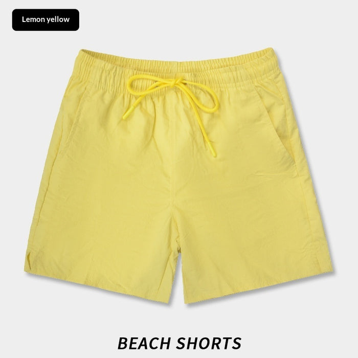 Solid-color Casual Breathable Quick-drying Straight-leg Mens Beach Shorts – Premium 0 | RICALOUX
