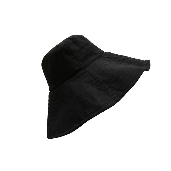 Solid-color Extra-wide-brim Sun Hat by Ricaloux