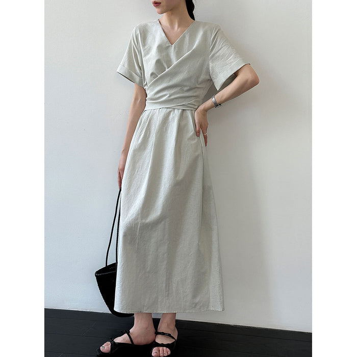 Sophisticated Cross-Tie Dress For Women by Ricaloux