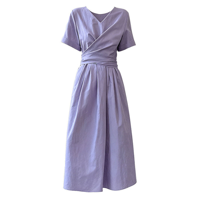 Sophisticated Cross-Tie Dress For Women by Ricaloux
