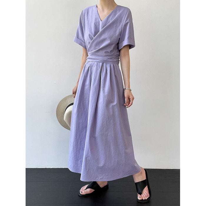 Sophisticated Cross-Tie Dress For Women by Ricaloux