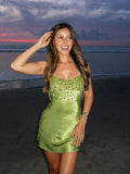 Spice Girls Style Fringe Sequin Slip Dress Party Gown – Premium 0 | RICALOUX