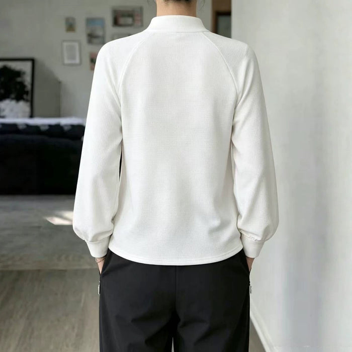 Springautumn Knitted Long-sleeve Casual Raglan-sleeve Turtleneck Lace-trimmed Sweater Bottoming Shirt – Premium 0 | RICALOUX
