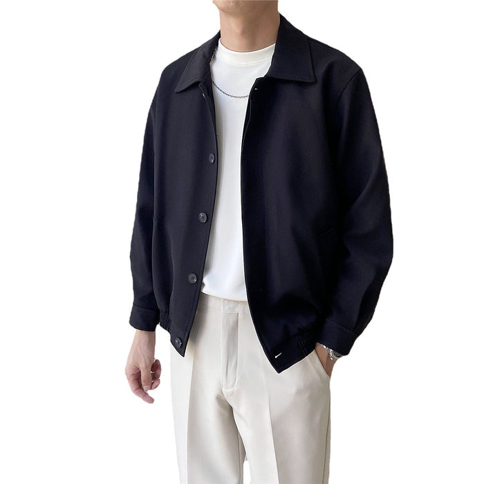 SpringAutumn Korean-style Mature Mens Clothing Loose-fitting Cropped Style – Premium 0 | RICALOUX
