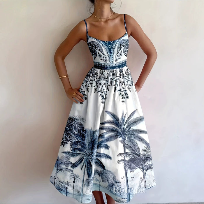 Strapless Sleeveless Casual Bohemian Dress – Premium 0 | RICALOUX