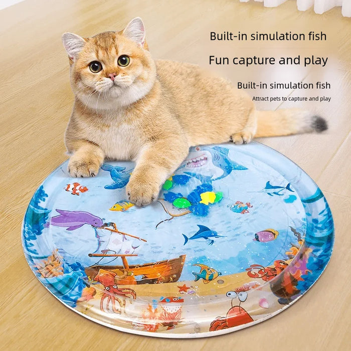Summer Cooling Pet Water Bed Cushion Ice Pad Dog Sleeping Square Mat For Puppy Dogs Cats Pet Kennel Cool Cold by Ricaloux