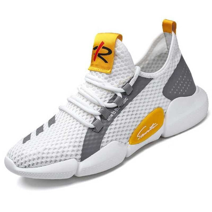 Summer Men's Coconut Shoes Mesh Breathable Low Top Sneakers For Men by Ricaloux