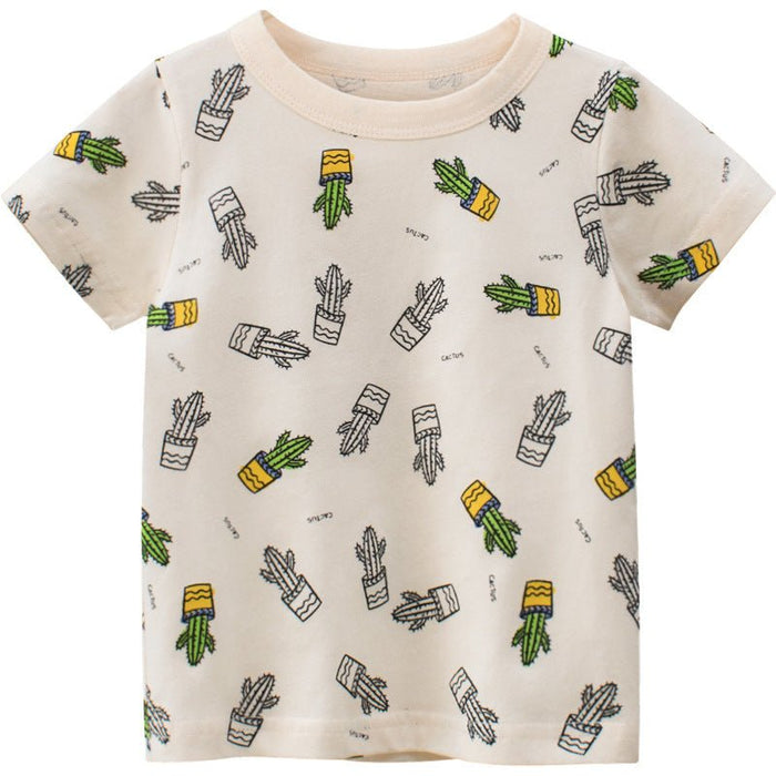 Summer New Boys Short Sleeve T-Shirt Children's Clothing - RICALOUX