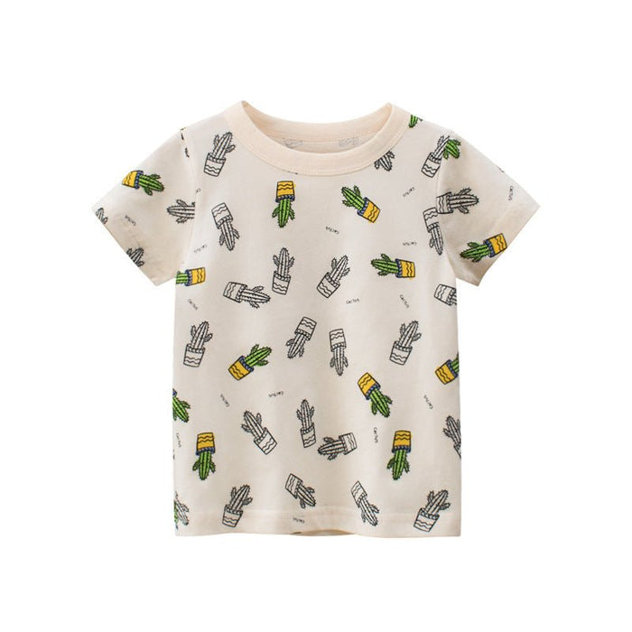 Summer New Boys Short Sleeve T-Shirt Children's Clothing - RICALOUX