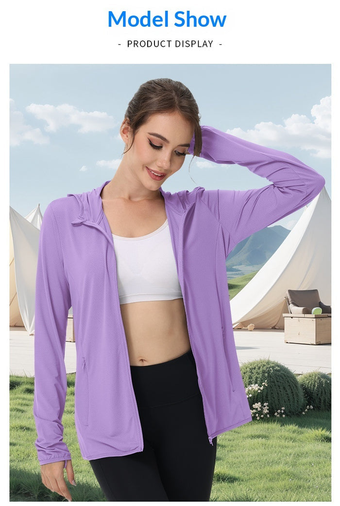 Summer Womens Sun-protective Clothing Plus-size Womens Lightweight Jacket – Premium 0 | RICALOUX