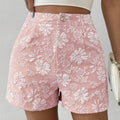 Textured Jacquard Elegant High Waist Straight Shorts – Premium 0 | RICALOUX