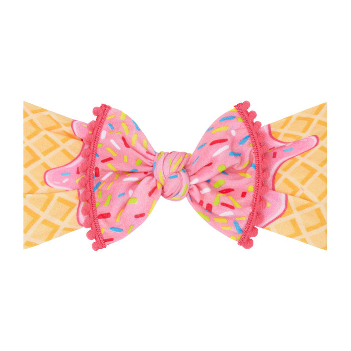 TRIMMED PRINTED KNOT